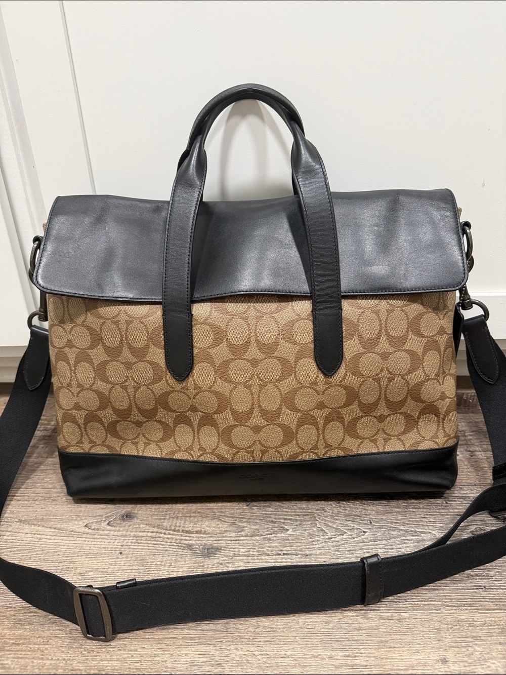 Coach Men’s Hamilton Portfolio in Signature Canvas